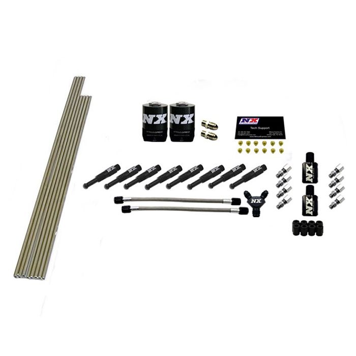 Nitrous Express NX 13382 8-Cylinder 1/8" Dry Nozzle Intake Tube Kit with All Necessary Hardware