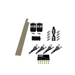 4-Cyl Shark Plumb kit with 2 Solenoids and 75Hp Jets Nitrous Express NX 13393