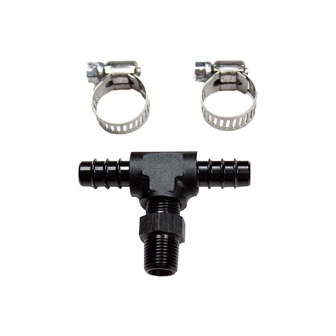 T con espiga para manguera 1/8 NPT x 5/16 Nitrous Express NX 15234