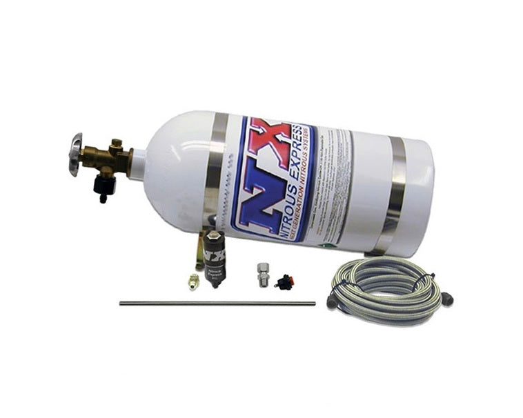 Kit de purga Simulator Full Show con botella de 10 lb y todos los accesorios necesarios Nitrous Express NX 15599