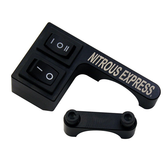 Soporte de interruptores personalizado para manillar (manillar de 7/8" e interruptores desplazados al lado izquierdo) Nitrous Express NX 15801P