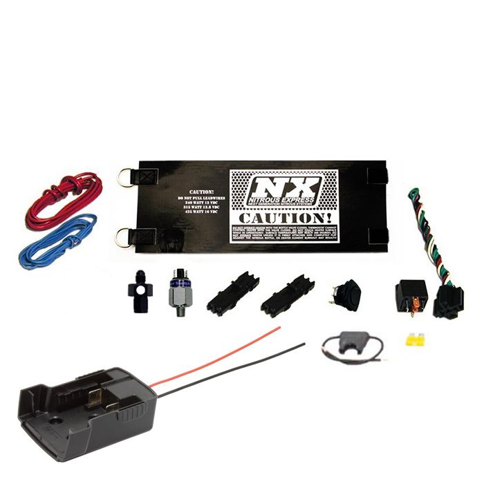 Calentador de botellas independiente a batería para botellas de 10 a 15 lb (4AN) estilo Milwaukee Battery Nitrous Express NX 15940-MWQ