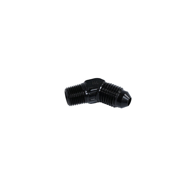 Adaptador de racor AN4 macho x 1/8NPT a 45 grados Nitrous Express NX 16091
