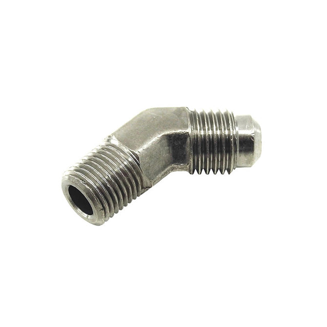 Adaptador de racor AN4 macho x 1/4 NPT a 45 grados Nitrous Express NX 16092
