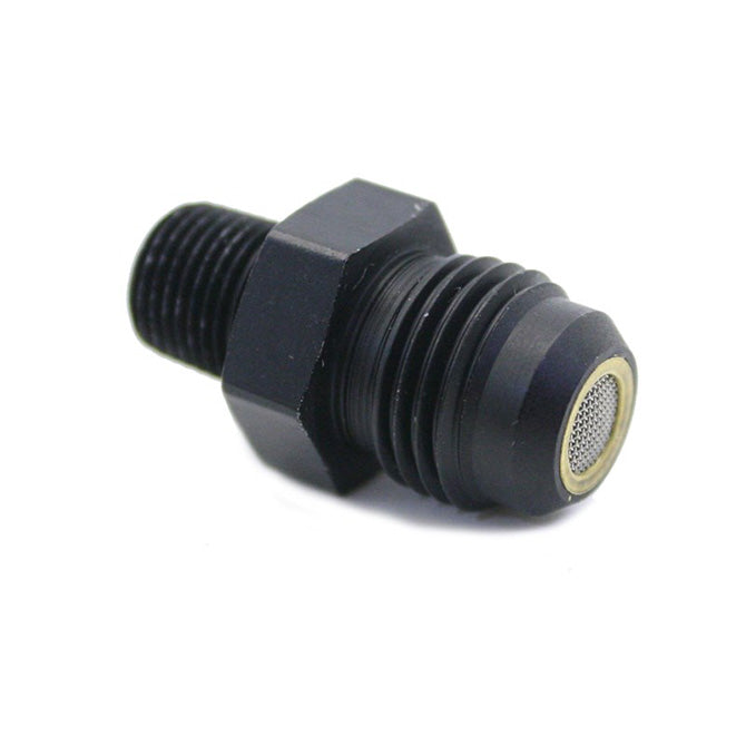 Adaptador de racor 1/8NPT x AN6 con filtro Nitrous Express NX 16112MC
