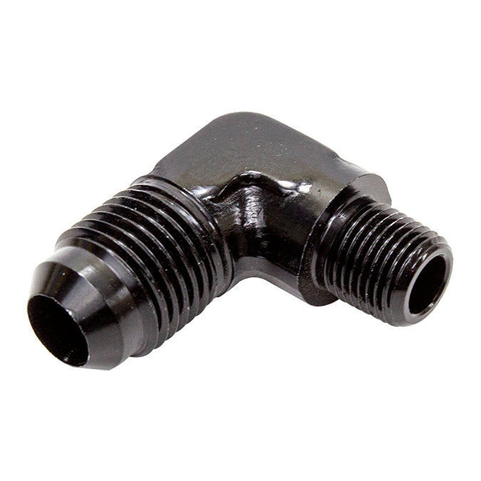 Adaptador de racor 1/8 x AN6 90° con filtro Nitrous Express NX 16118F