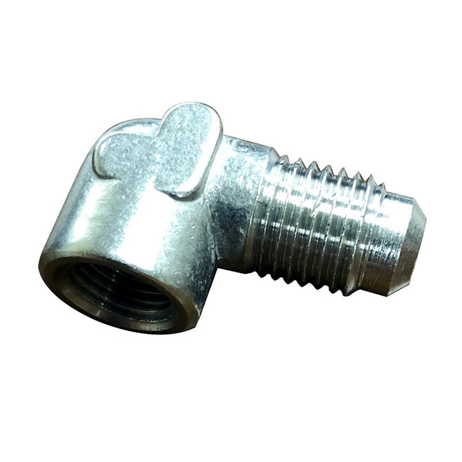 Adaptador de racor 1/8NPT hembra a AN4 macho 90° Nitrous Express NX 16189