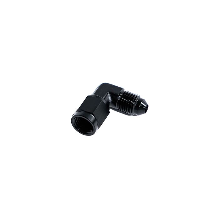 Nitrous Express NX 16395-90 Black -90 Degree AN4 Male to Female Swivel Connector