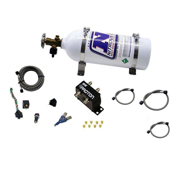 Sistema de óxido nitroso Proton Series con botella de 5 lb Nitrous Express NX 20420-05
