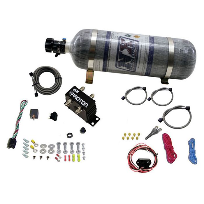 Sistema de óxido nitroso Proton Fly By Wire con botella de 12 lb Nitrous Express NX 20422-12