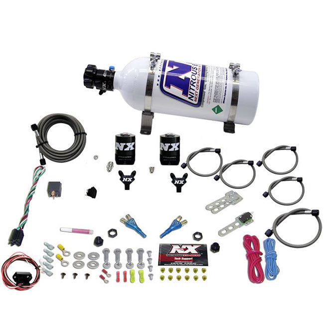 Doble boquilla (35-150 CV) con botella de 5 lb para Nissan / Infiniti Nitrous Express NX 20716-05