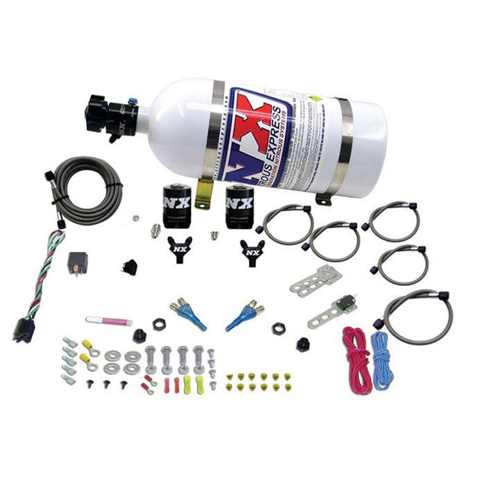 Boquilla doble con botella de 10 lb para BMW EFI (50-300 CV) Nitrous Express NX 20816-10