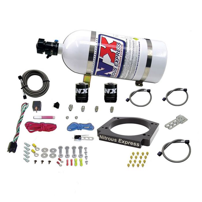 Sistema de placa adaptadora de 112 mm con botella de 10 lb para vehículos GM Nitrous Express NX 20917-10