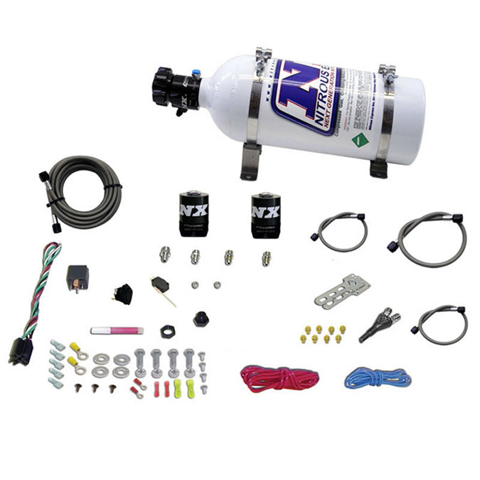 Kit de nitro de una boquilla con botella de 5 Lb para todos los modelos Dodge EFI (35-50-75-100-150 CV) Nitrous Express NX 20921-05