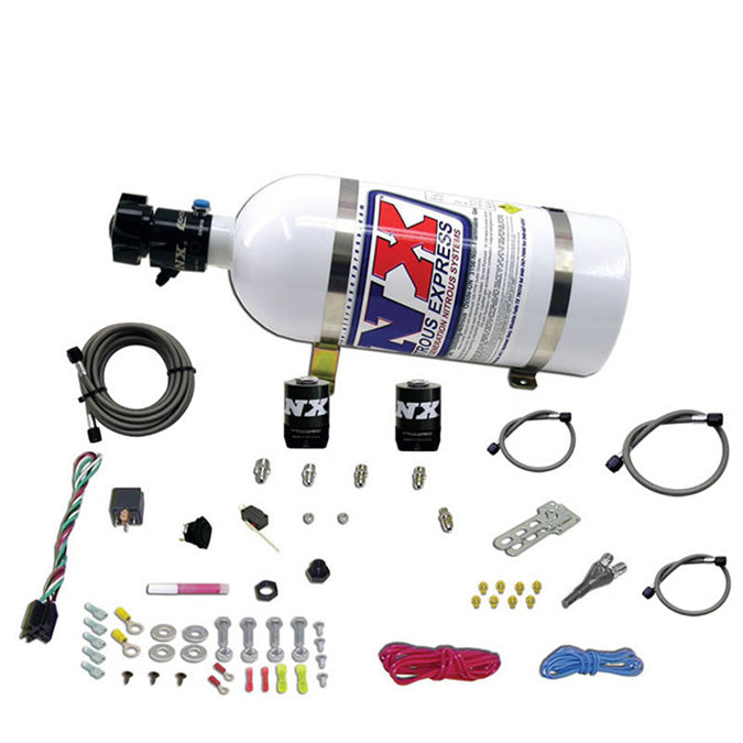 Sistema EFI de un solo nozzle con botella de 10 Lb para Ford (35-50-75-100-150 CV) Nitrous Express NX 20922-10