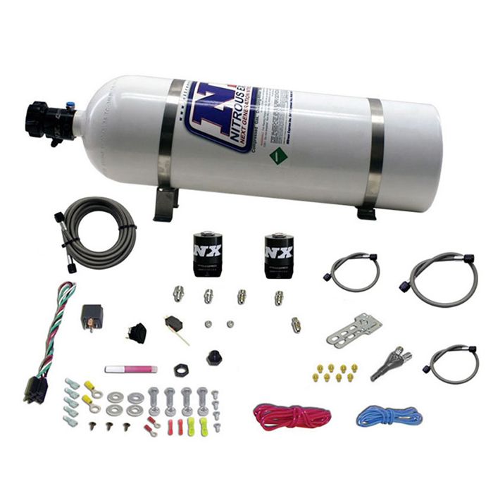 Nitrous Express NX 20922-15 Ford (35-50-75-100-150 HP) Single Nozzle EFI System with 15lb Bottle