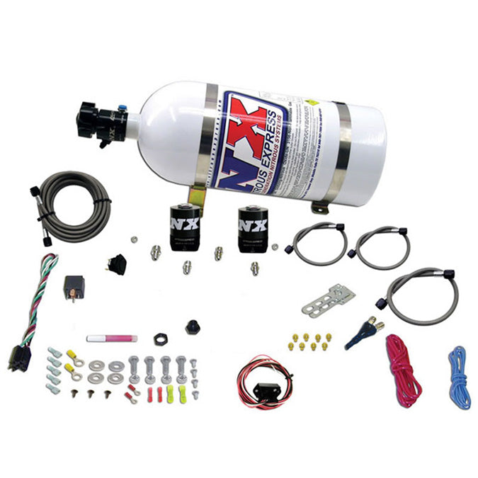Sistema Drive-By-Wire de una boquilla con botella de 10 Lb para vehículos GM (35-150 CV) Nitrous Express NX 20930-10