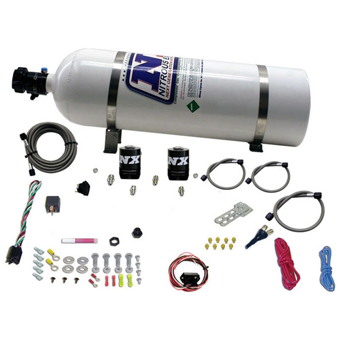 Kit de boquilla única Drive-By-Wire con botella de 15 lb para vehículos GM (35-150 CV) Nitrous Express NX 20930-15
