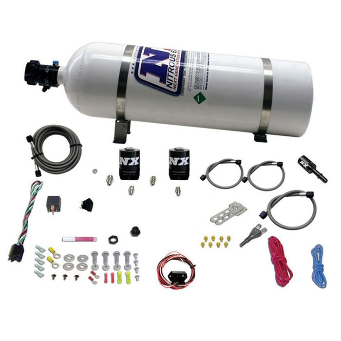 Nitrous Express NX 20932-15 Ford Coyote 5.0 (35-150hp) Single Nozzle System with 15lb Bottle