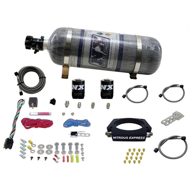 Kit de placa LS 102 mm con botella de carbono de 12 lb para vehículos GM Nitrous Express NX 20933-12