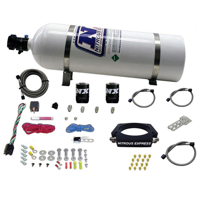 Kit de placa LS 102 mm con botella de 15 lb para vehículos GM Nitrous Express NX 20933-15