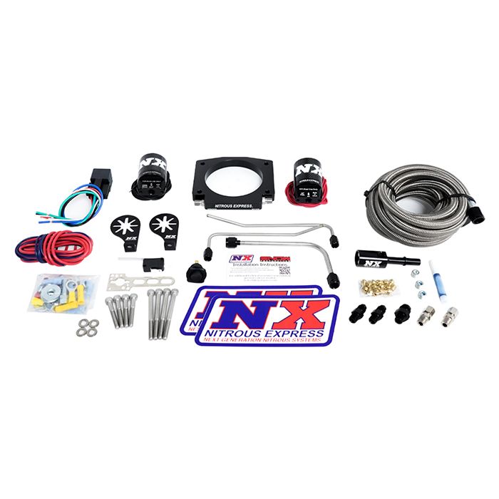 Sistema de tuberías rígidas de entrada única LS de 90 mm sin botella (50-400 CV) Nitrous Express NX 20934S-00