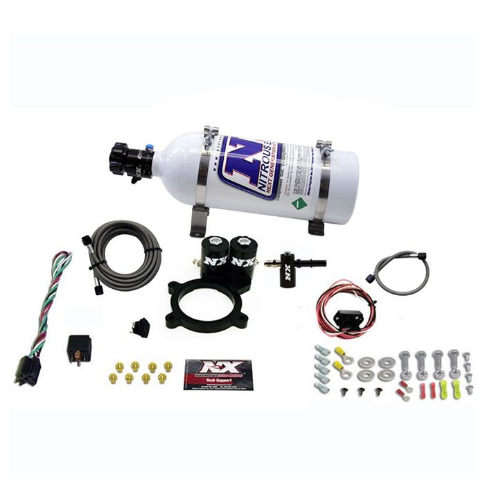 Sistema de inyección de óxido nitroso con botella de 5 lb para camionetas GM 5.3L 2014+ Nitrous Express NX 20936-05