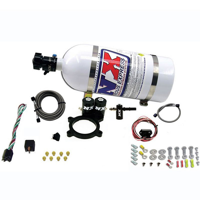 Sistema de nitro con plate con botella de 10 Lb para GM 5.3L Truck 2014+ Nitrous Express NX 20936-10