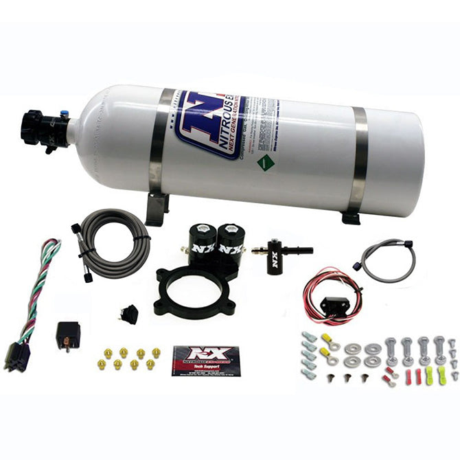 Sistema de nitro con plate con botella de 15 Lb para GM 5.3L Truck 2014+ Nitrous Express NX 20936-15