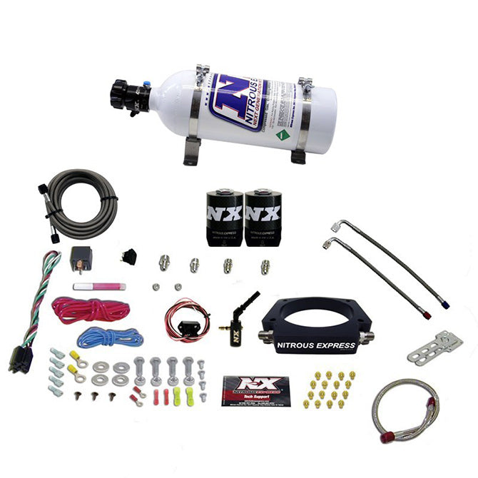 Sistema de nitro con plate con botella de 5 Lb para GM 6.2L Truck 2014+ Nitrous Express NX 20937-05