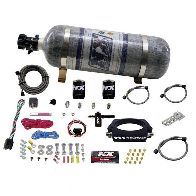 Sistema Nitrous Plate con botella de carbono de 12 Lb para Chevrolet Corvette / Camaro LT1 6.2L Nitrous Express NX 20938-12