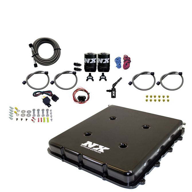 Sistema de nitrous con tapa de supercharger LT4 billet sin botella Nitrous Express NX 20939-00