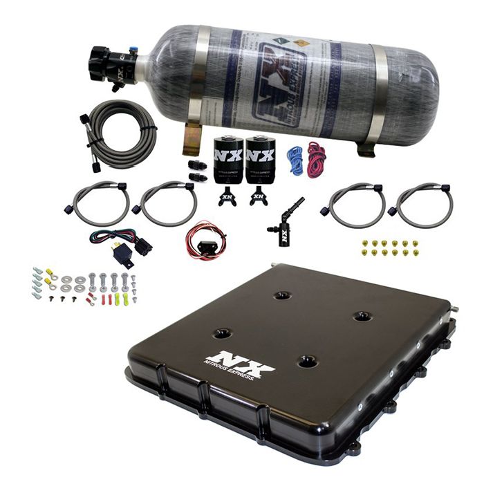 Nitrous Oxide System with Billet LT4 Supercharger Lid with 12lb Bottle Nitrous Express NX 20939-12