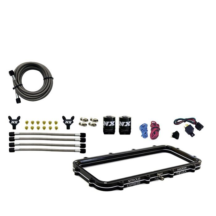 Sistema de placa de plenum de alto rendimiento Holley sin botella Nitrous Express NX Botella 20940-00