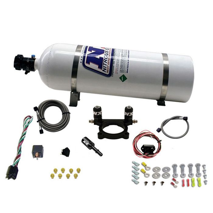 Sistema de óxido nitroso con botella de 6,8 kg (15 lb) para Dodge Dart 2.0L (35-100 CV) Nitrous Express NX 20942-15