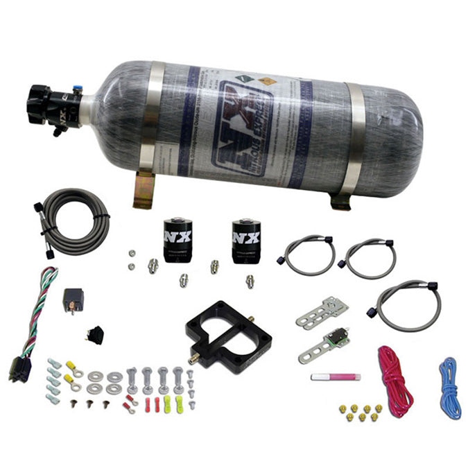 Sistema de placa TBI (motor Magnum) con botella de composite de 12 lb para Dodge Nitrous Express NX 20945-12
