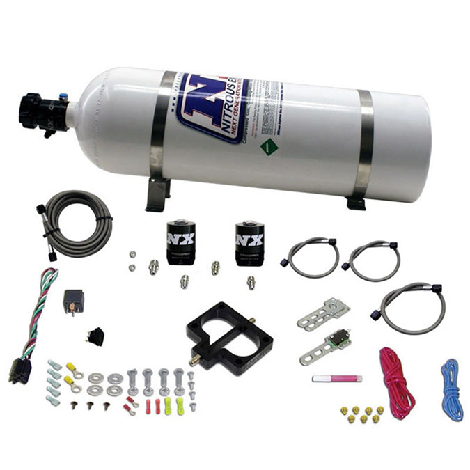 Sistema de placa TBI (motor Magnum) con botella de 15 lb para Dodge Nitrous Express NX 20945-15
