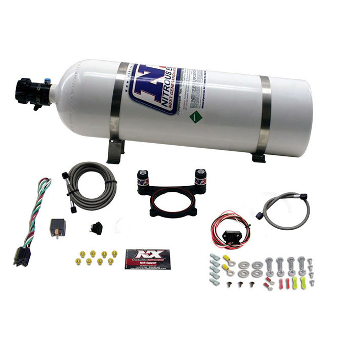 Sistema Plate con botella de 15 Lb para Ford Coyote 5.0L / Godzilla 7.3 Nitrous Express 20948-15