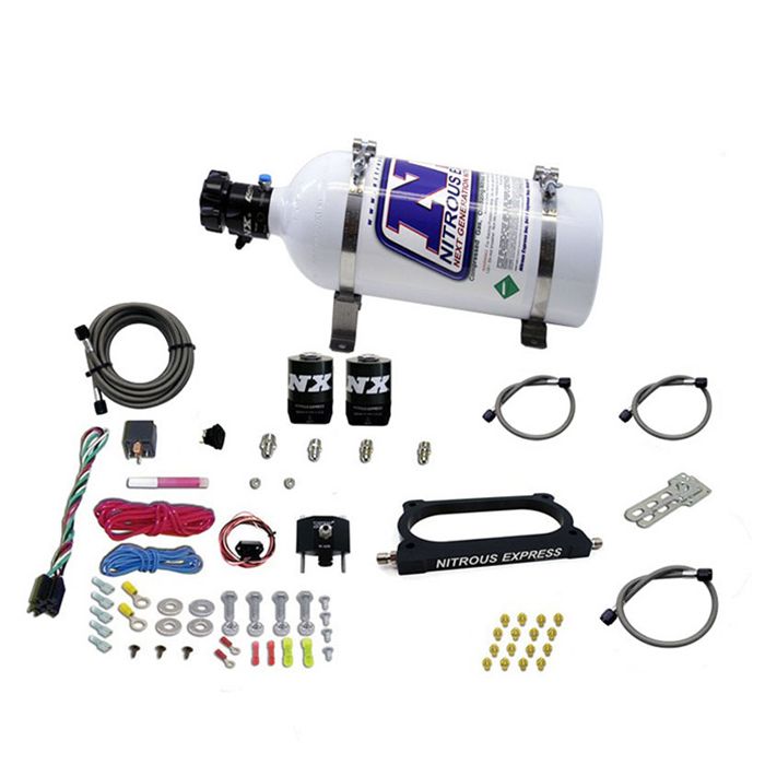 Sistema de inyección de óxido nitroso con botella de 5 lb para Ford GT 500 Nitrous Express NX 20949-05