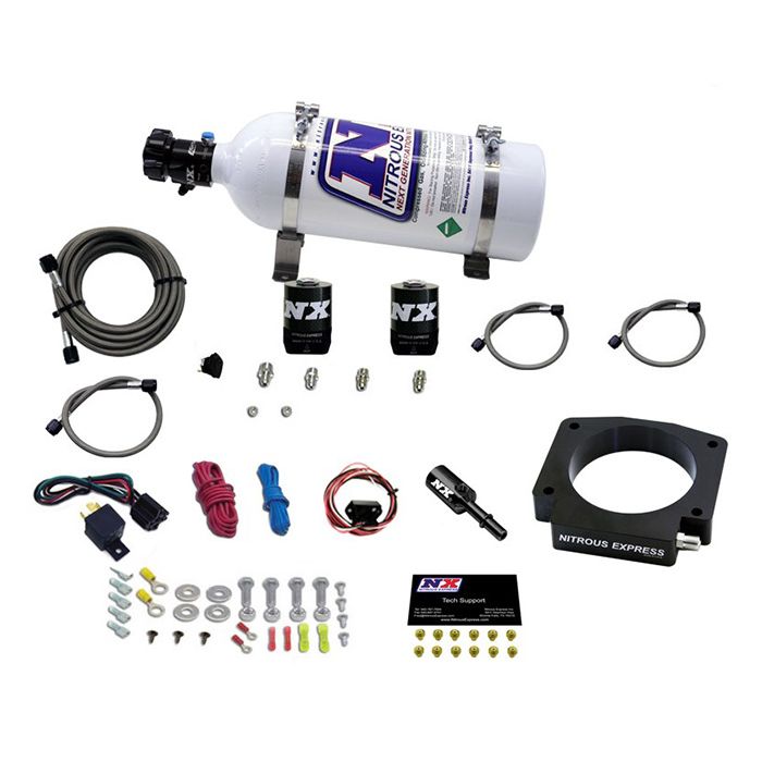 Sistema de inyección de óxido nitroso con botella de 5 lb para Ford Mustang GT350 Nitrous Express NX 20953-05