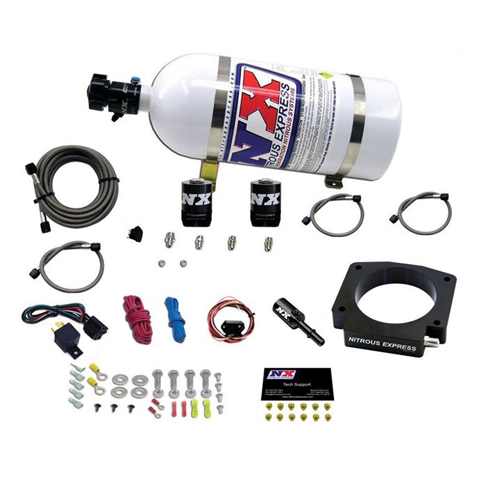 Sistema de inyección de óxido nitroso con botella de 10 lb para Ford Mustang GT350 Nitrous Express NX 20953-10