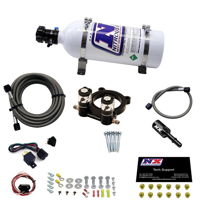 Kit de nitro con plate con botella de 5 Lb para Ford 4 cilindros Ecoboost 2.3L Nitrous Express NX 20954-05
