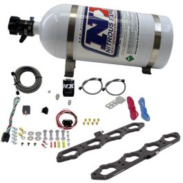 Dry Direct Port Plate System with 10Lb Bottle for Ford Coyote Engine Nitrous Express NX 20957-10