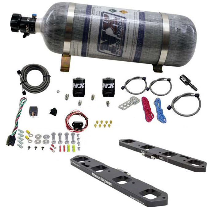 Sistema de placa Direct Port con botella de carbono de 12 Lb para 5.7L / 6.1L / 6.4L Hemi Nitrous Express NX 20958-12
