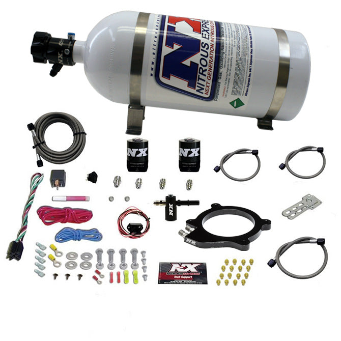 Sistema Nitrous Plate LT4 sobrealimentado con botella de 10 Lb para Chevrolet Corvette/Camaro/Cts-v 6.2L Nitrous Express NX 20961-10