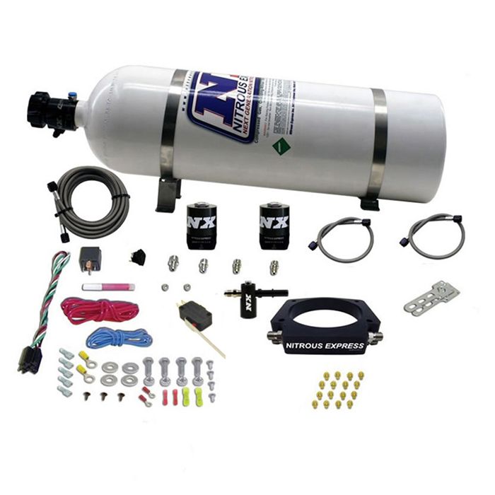 Sistema de inyección de óxido nitroso con botella de 15 lb para Chevrolet Corvette C8 LT2 Nitrous Express NX 20962-15