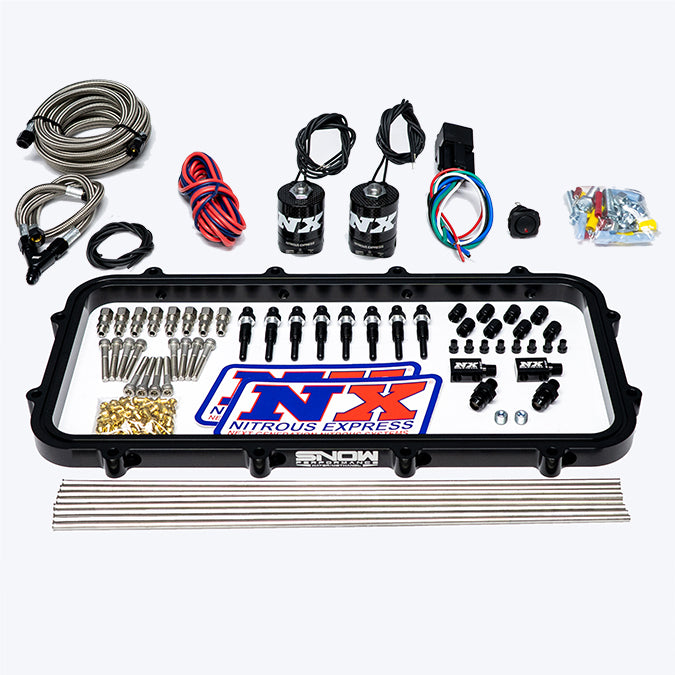 Sistema de nitro seco Direct Port con placa Holley High Ram sin botella Nitrous Express NX 20963-00