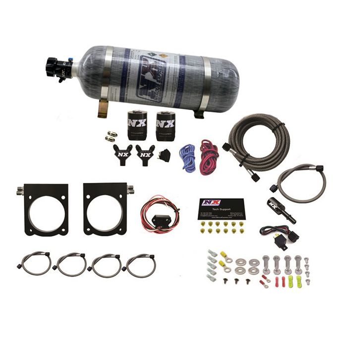 Sistema de inyección de óxido nitroso Gen-V Viper con botella de carbón de 12 lb (50-400 hp) Nitrous Express NX 20970-12