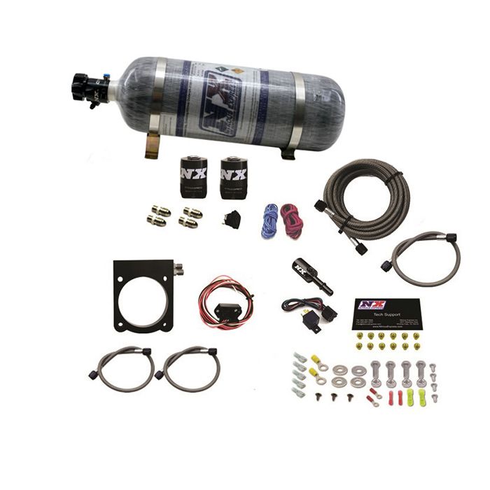 Sistema de placas con botella de carbón de 12 lb (50-200 hp) para Dodge V6 3.6L Nitrous Express NX 20971-12