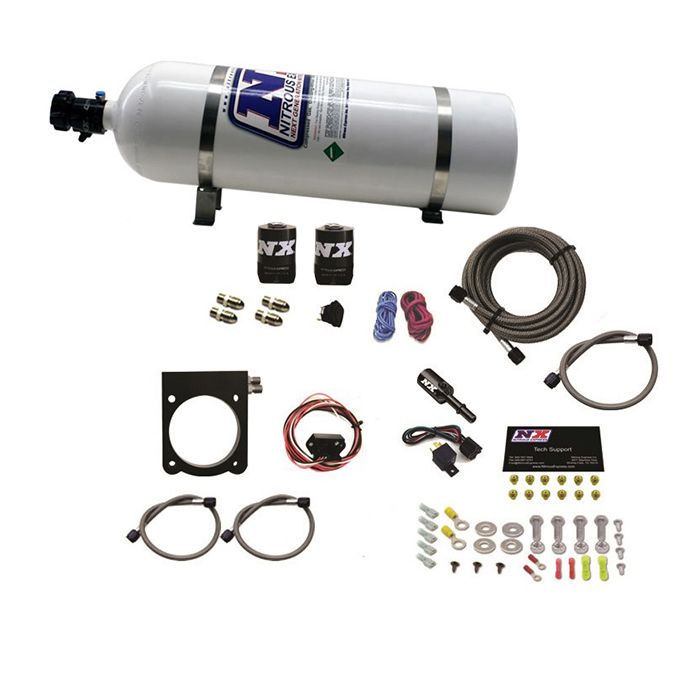 Sistema de placas con botella de 15 lb (50-200 hp) para Dodge V6 3.6L Nitrous Express NX 20971-15